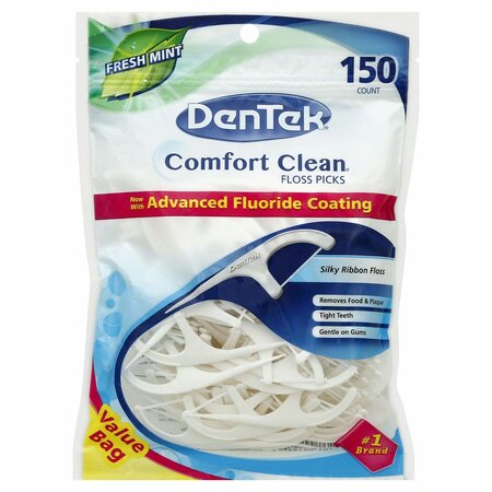 DENTEK Comfort 150ct Clean Floss Pics, 150PK 598887